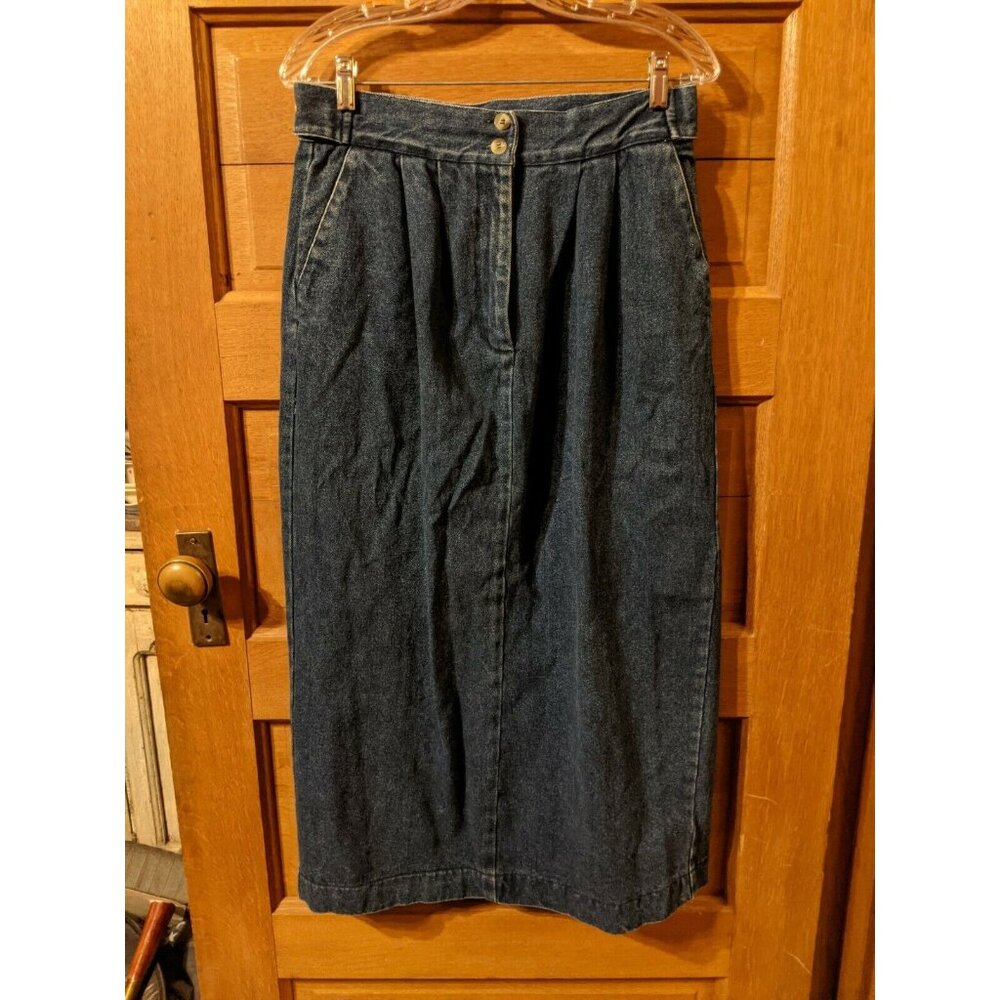 Vintage Tangibles Blue Jean Denim Skirt size 13/14  Juniors  Womens